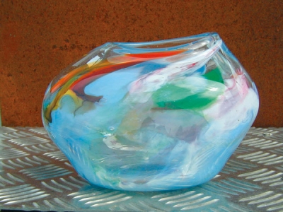 Vase blau